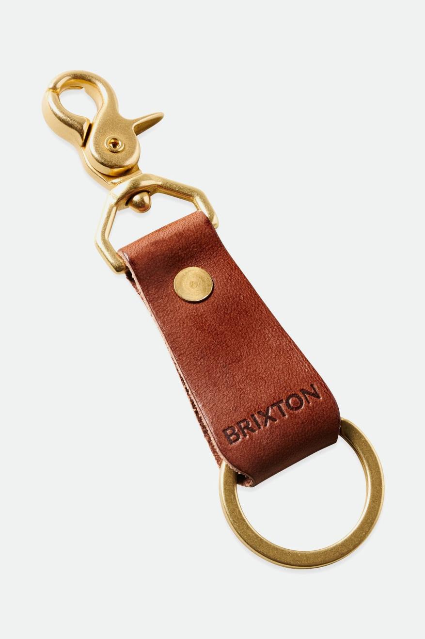 Brixton Artifact Deri Key Clip Aksesuar Unisex Kahverengi | 861UXSVRK