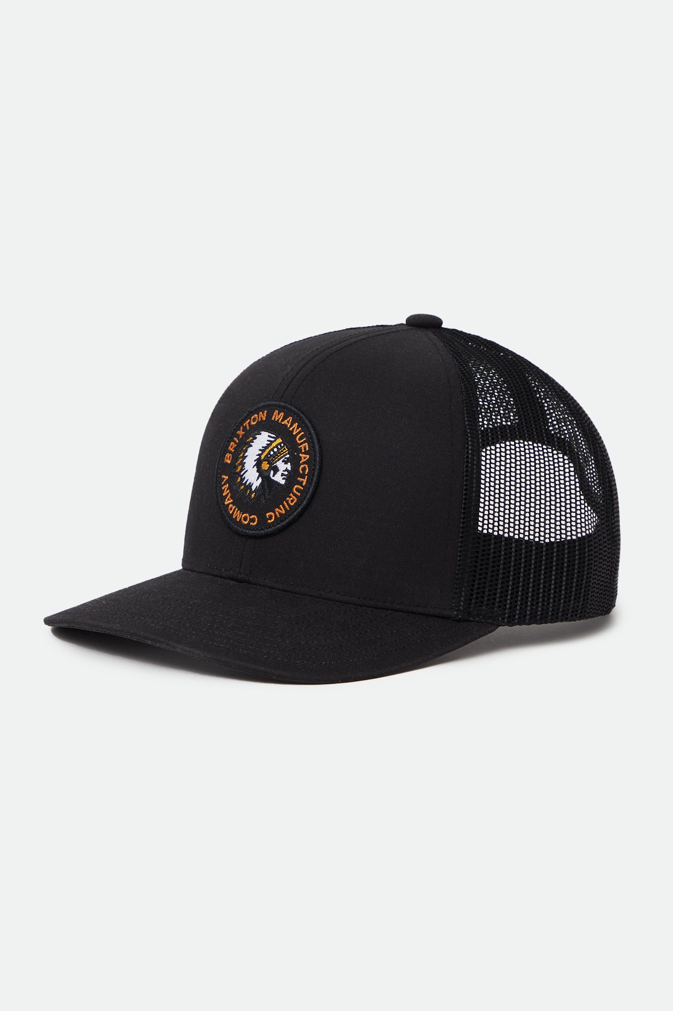 Brixton Rival Stamp NetPlus MP Trucker Hat Cap Şapka Erkek Siyah | 601LOYTZJ