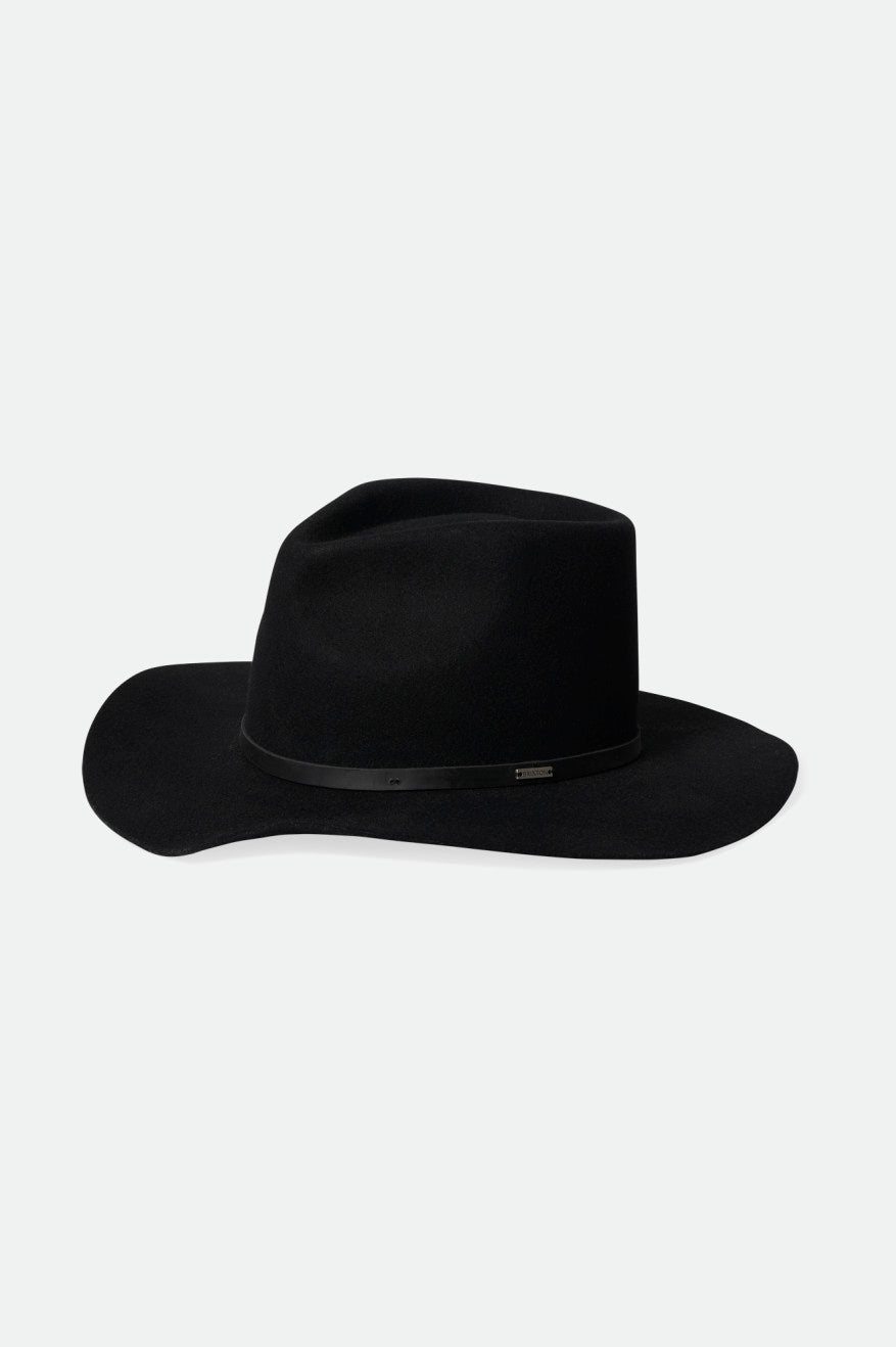 Brixton Whiskey River Cowboy Hat Şapkalar Kadın Siyah | 521XMRISA