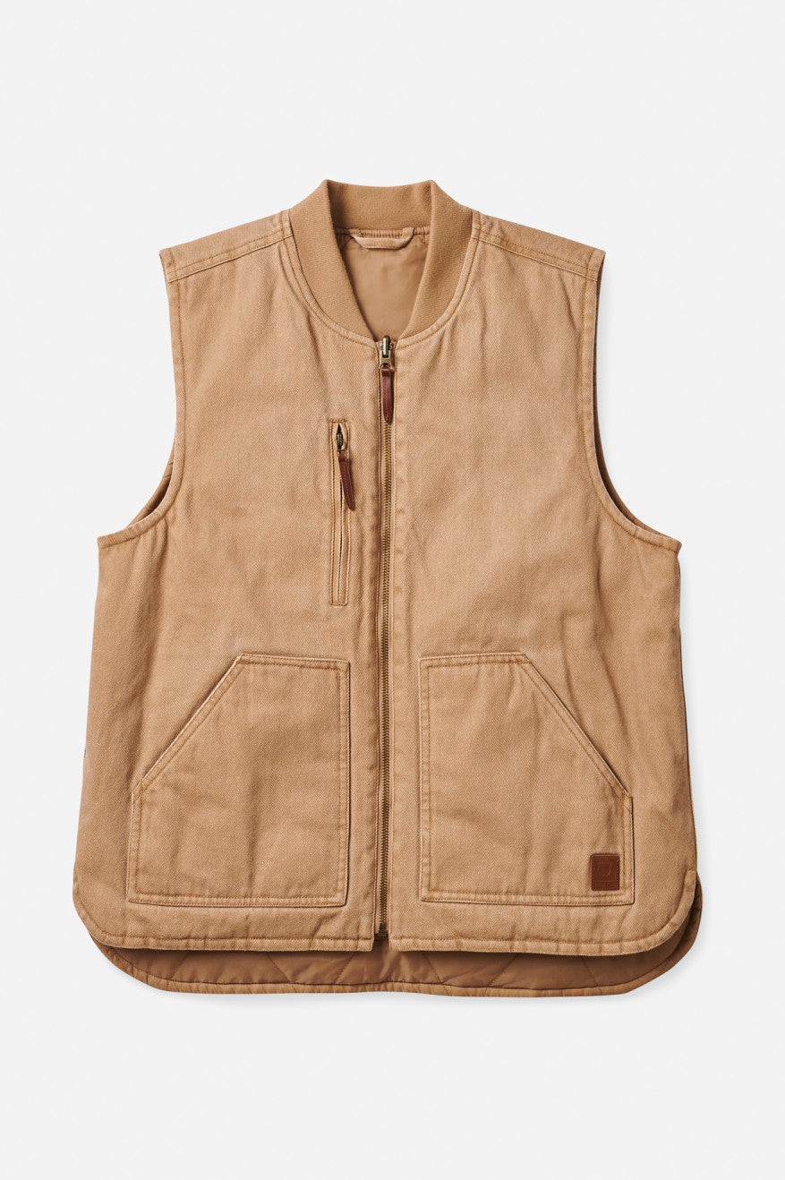 Brixton Abraham Reversible Vest Ceket Erkek Bej Rengi | 301JTKRZI