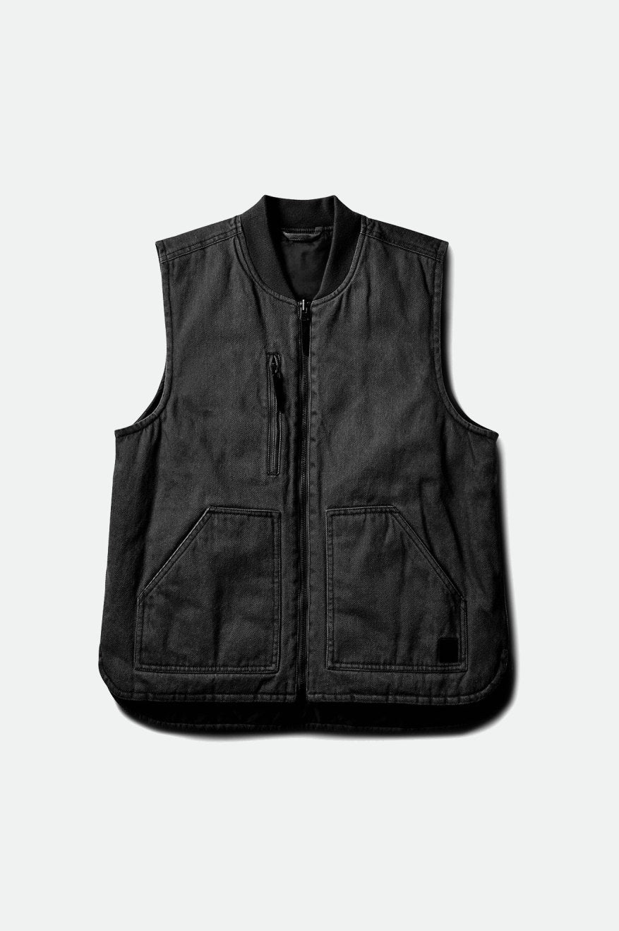 Brixton Abraham Reversible Vest Ceket Erkek Siyah | 650EKQTOH