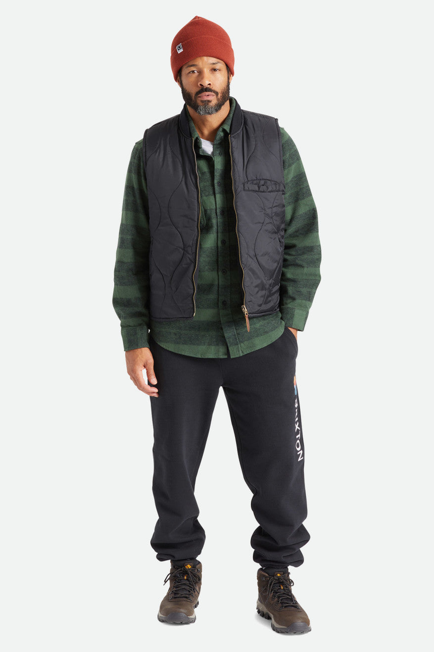 Brixton Abraham Reversible Vest Ceket Erkek Siyah | 650EKQTOH