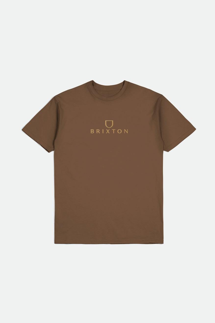 Brixton Alpha Thread S/S Standard Üstler Erkek Kahverengi | 231XLYMEC