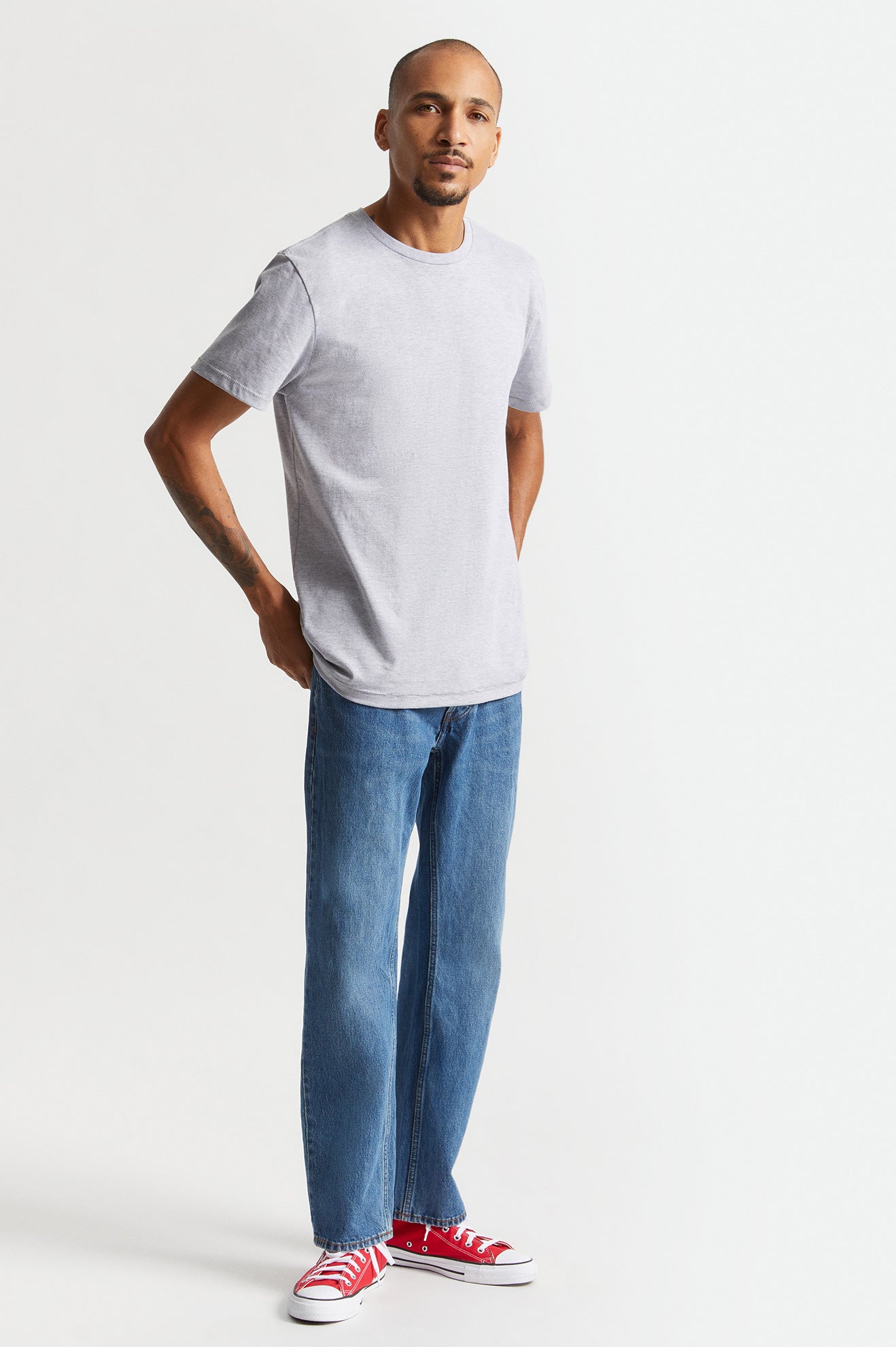 Brixton Basic S/S Tailored Üstler Erkek Gri | 619FVTBWK