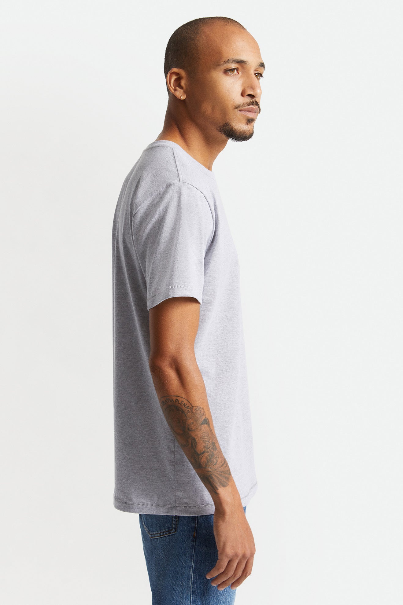 Brixton Basic S/S Tailored Üstler Erkek Gri | 619FVTBWK