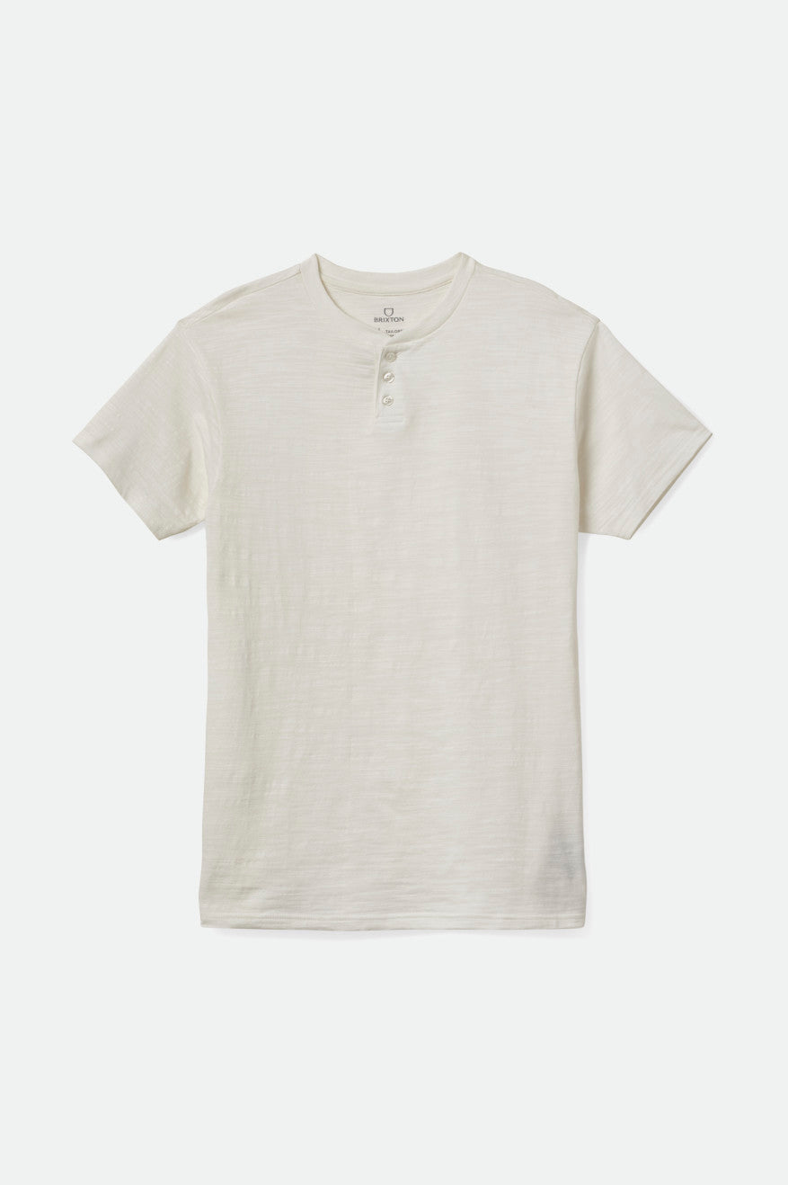 Brixton Basic Slub S/S Henley Triko Erkek Beyaz | 590IPSOKB