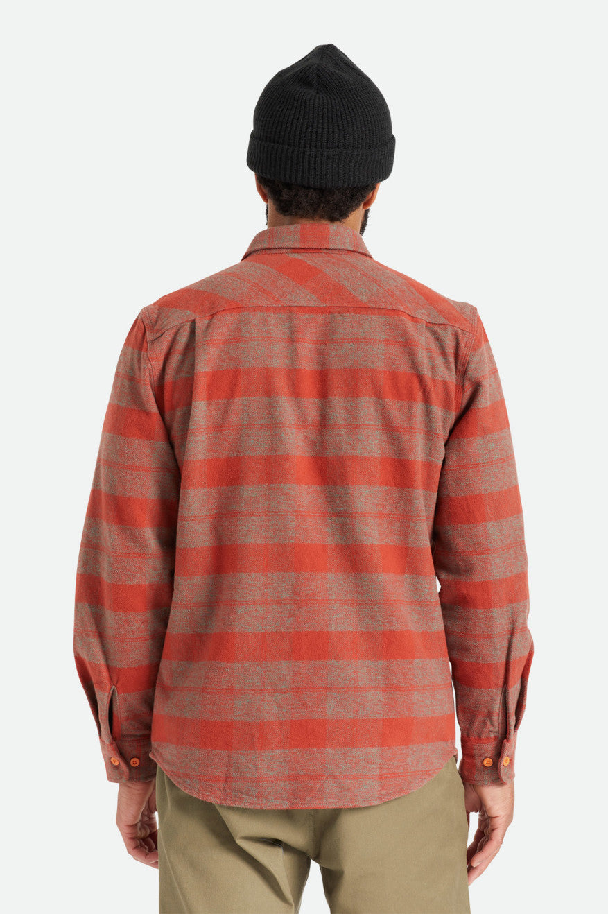 Brixton Bowery Heavy Weight L/S Flanel Üstler Erkek Kırmızı | 608PZNHAG