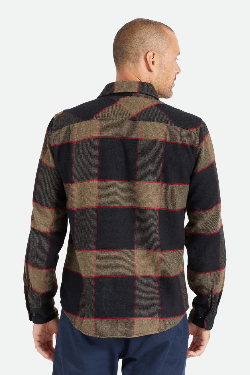 Brixton Bowery L/S Dokuma Üstler Erkek Gri | 275GAMNIW