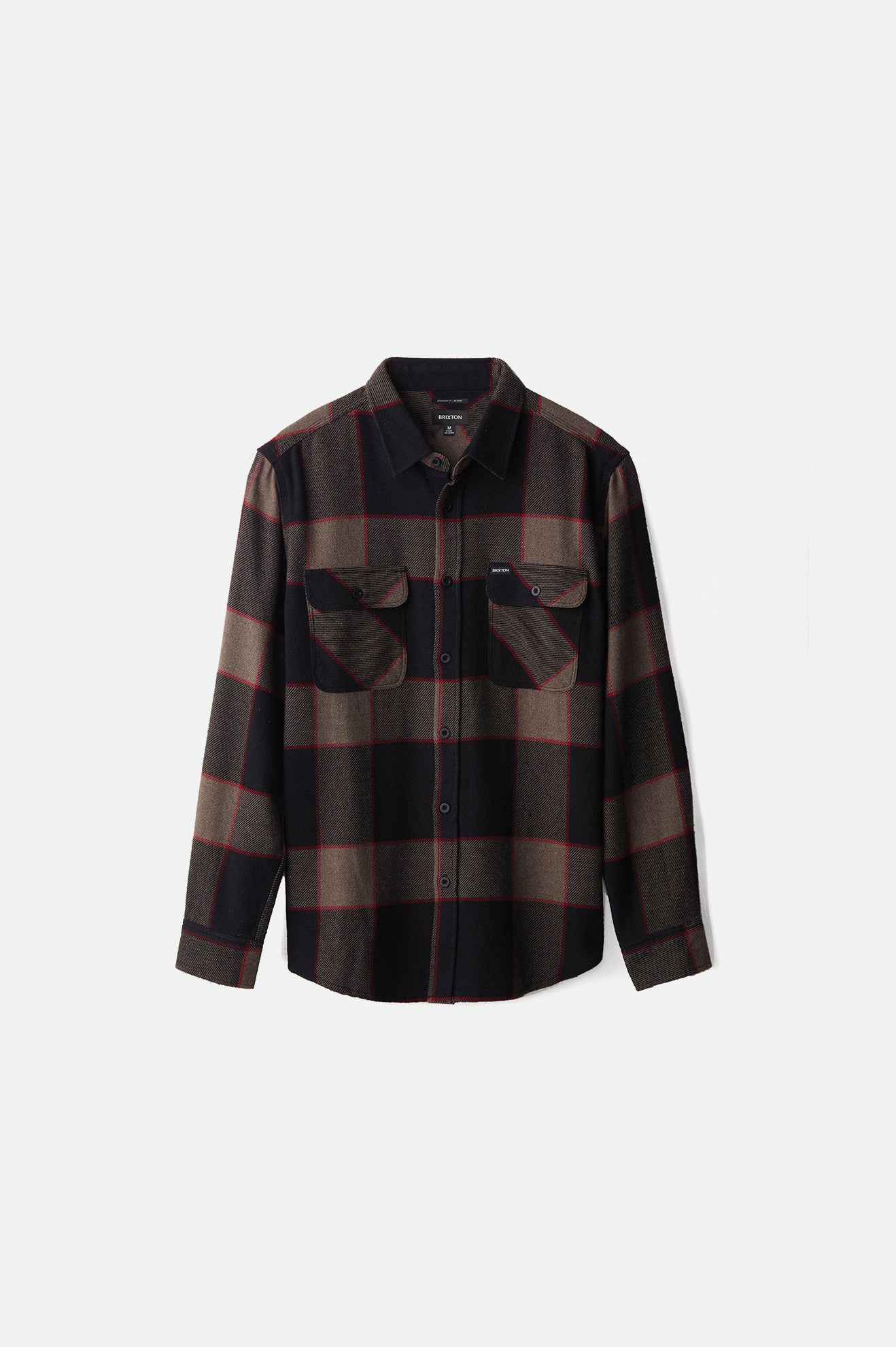 Brixton Bowery L/S Dokuma Üstler Erkek Gri | 275GAMNIW