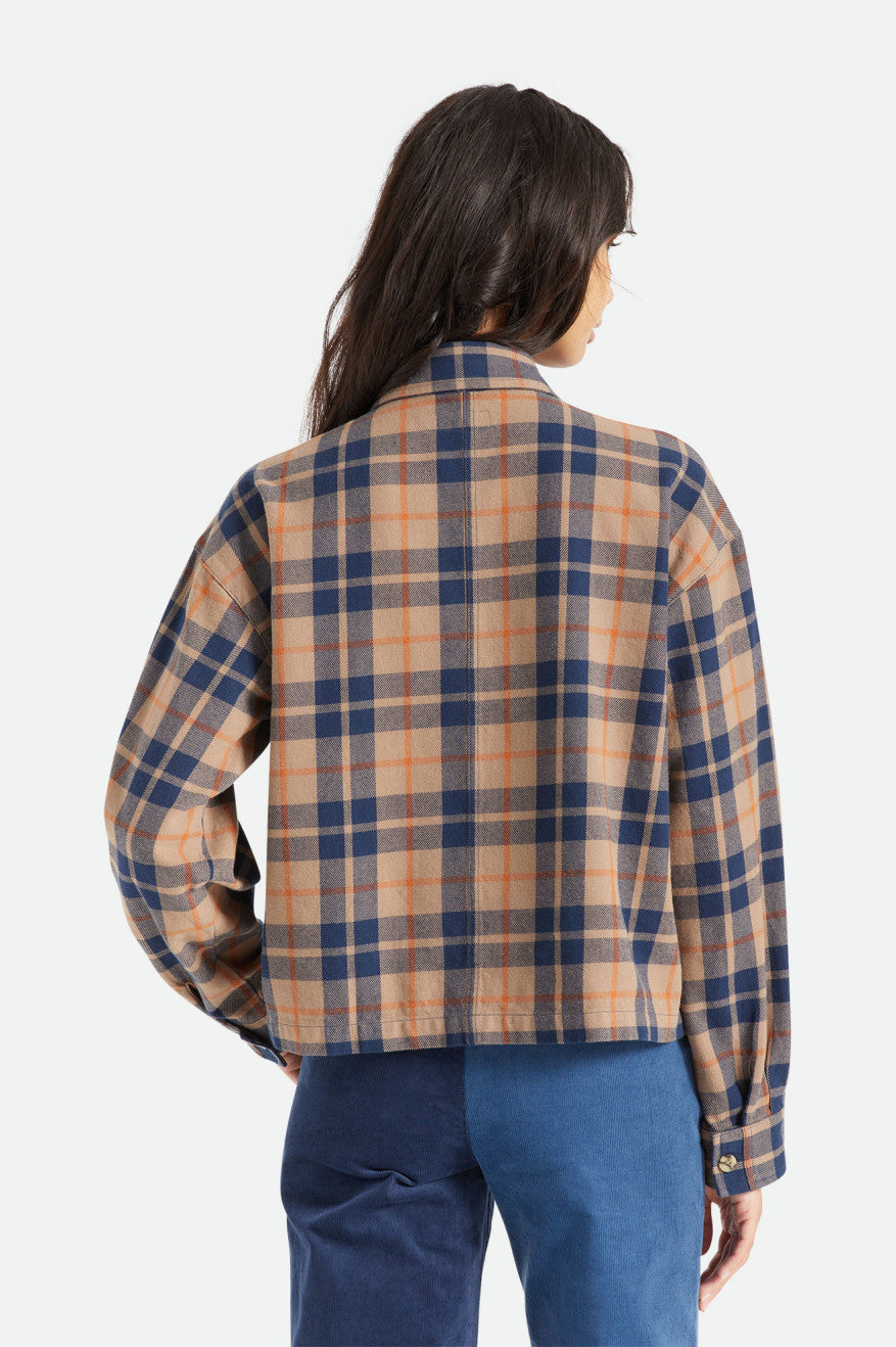 Brixton Bowery L/S Flanel Üstler Kadın Koyu Yeşil | 073VWNCKX