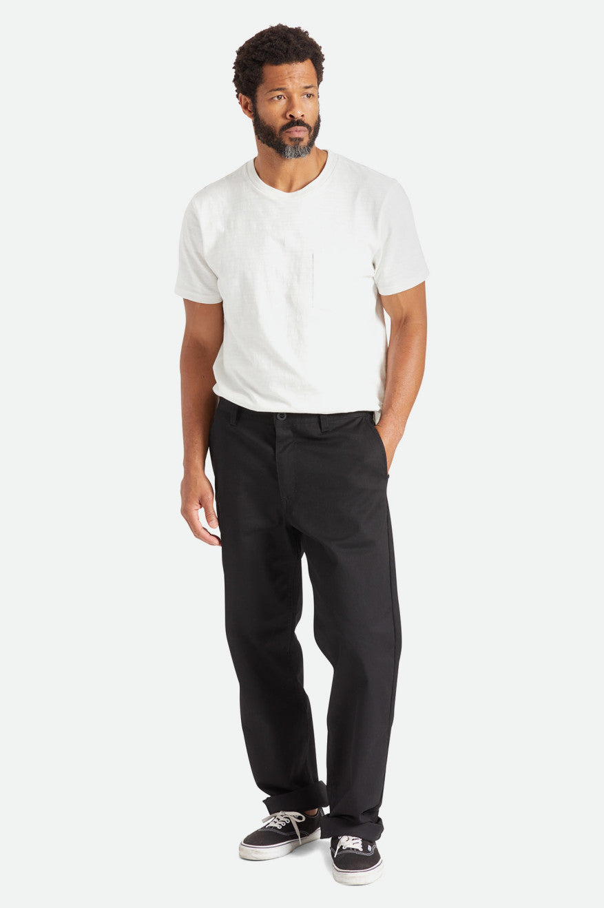 Brixton Choice Chino Relaxed Pantolon Erkek Siyah | 391XWUJHF