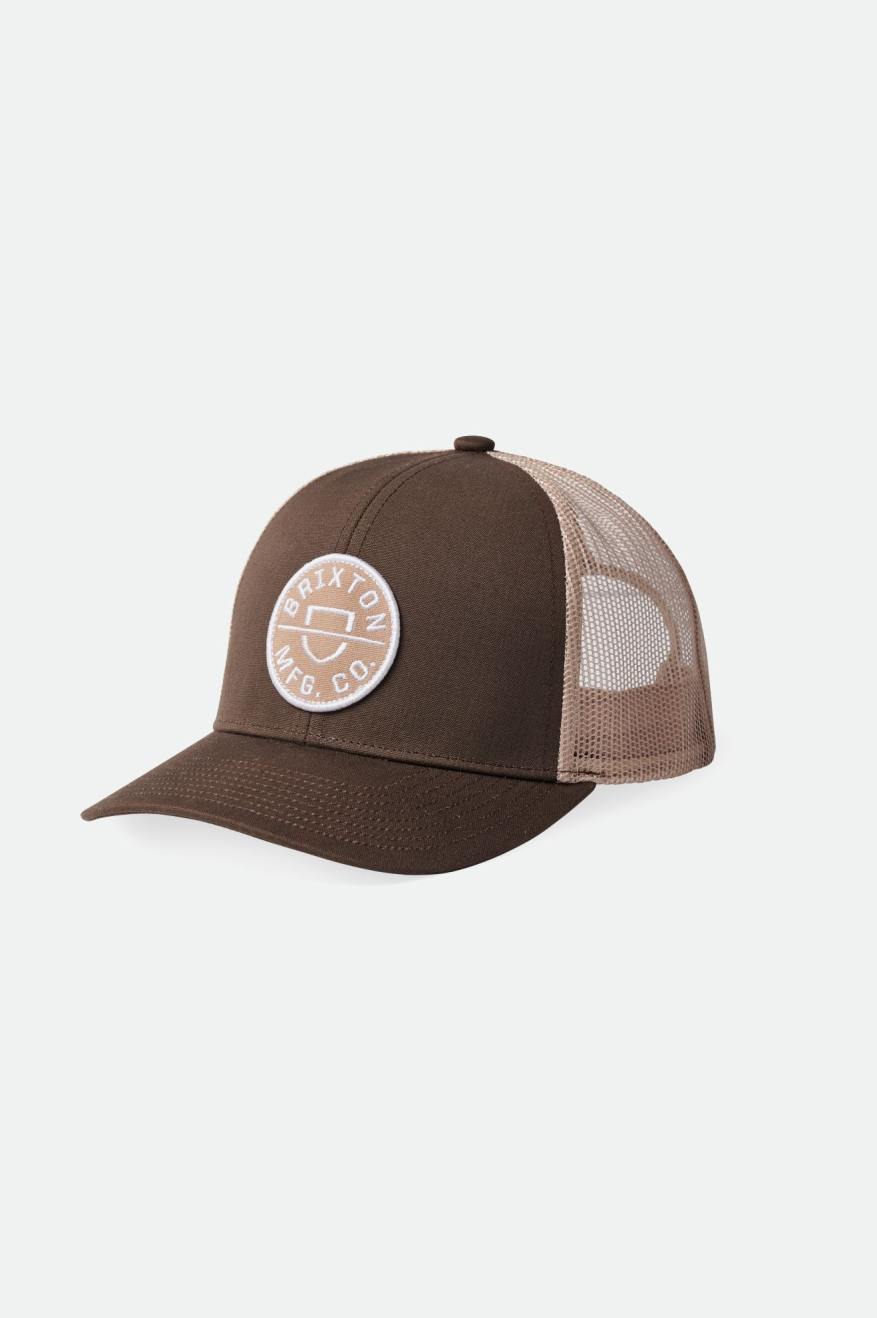 Brixton Crest NetPlus MP Mesh Cap Cap Şapka Erkek Kahverengi | 763SAXTMW