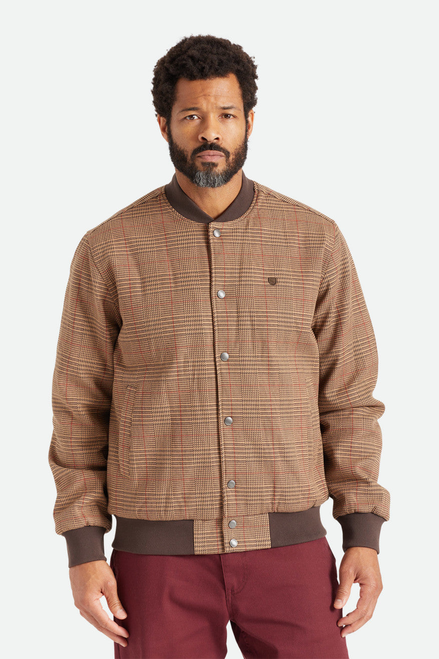 Brixton Dillinger Bomber Ceket Erkek Kahverengi | 647YKBQST