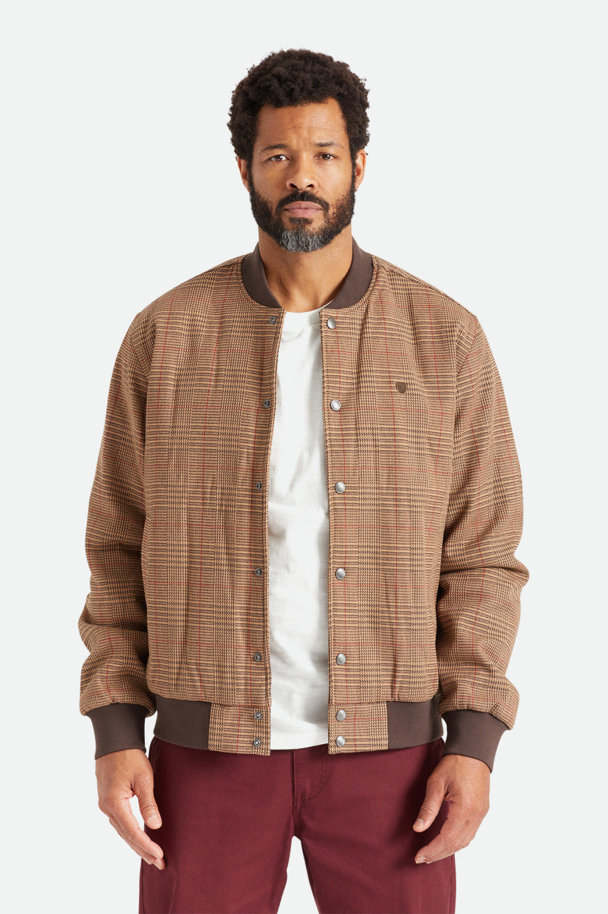 Brixton Dillinger Bomber Ceket Erkek Kahverengi | 647YKBQST