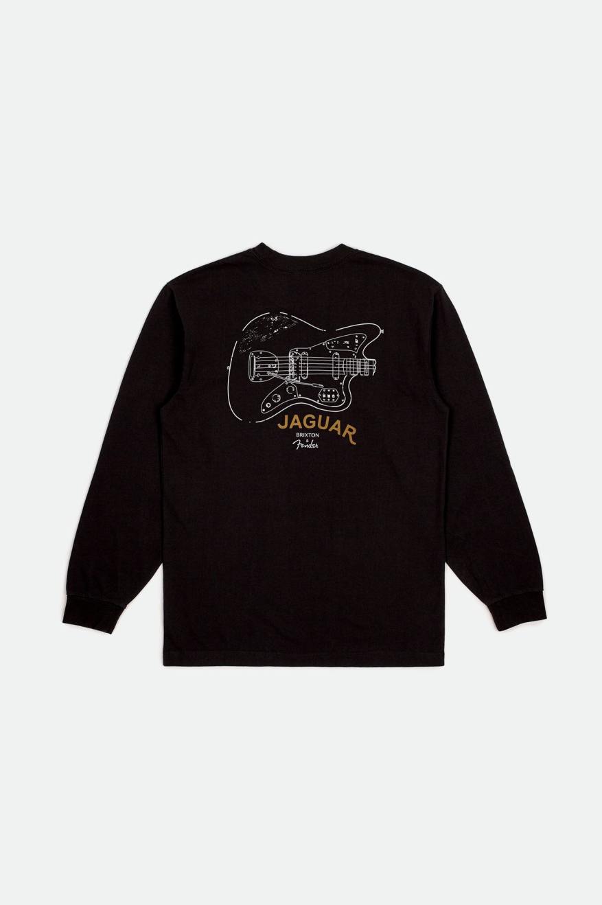 Brixton Fender Jaguar Contour L/S Standard Üstler Erkek Siyah | 967TEAPQU