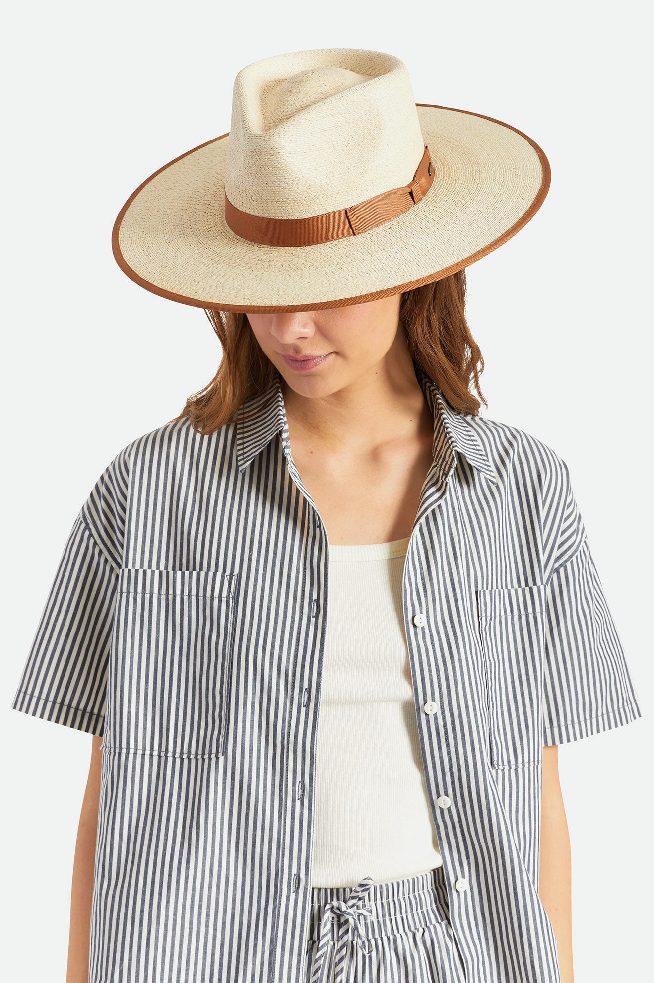 Brixton Jo Straw Rancher Hat Şapkalar Kadın Bej Rengi | 051NWPIKE