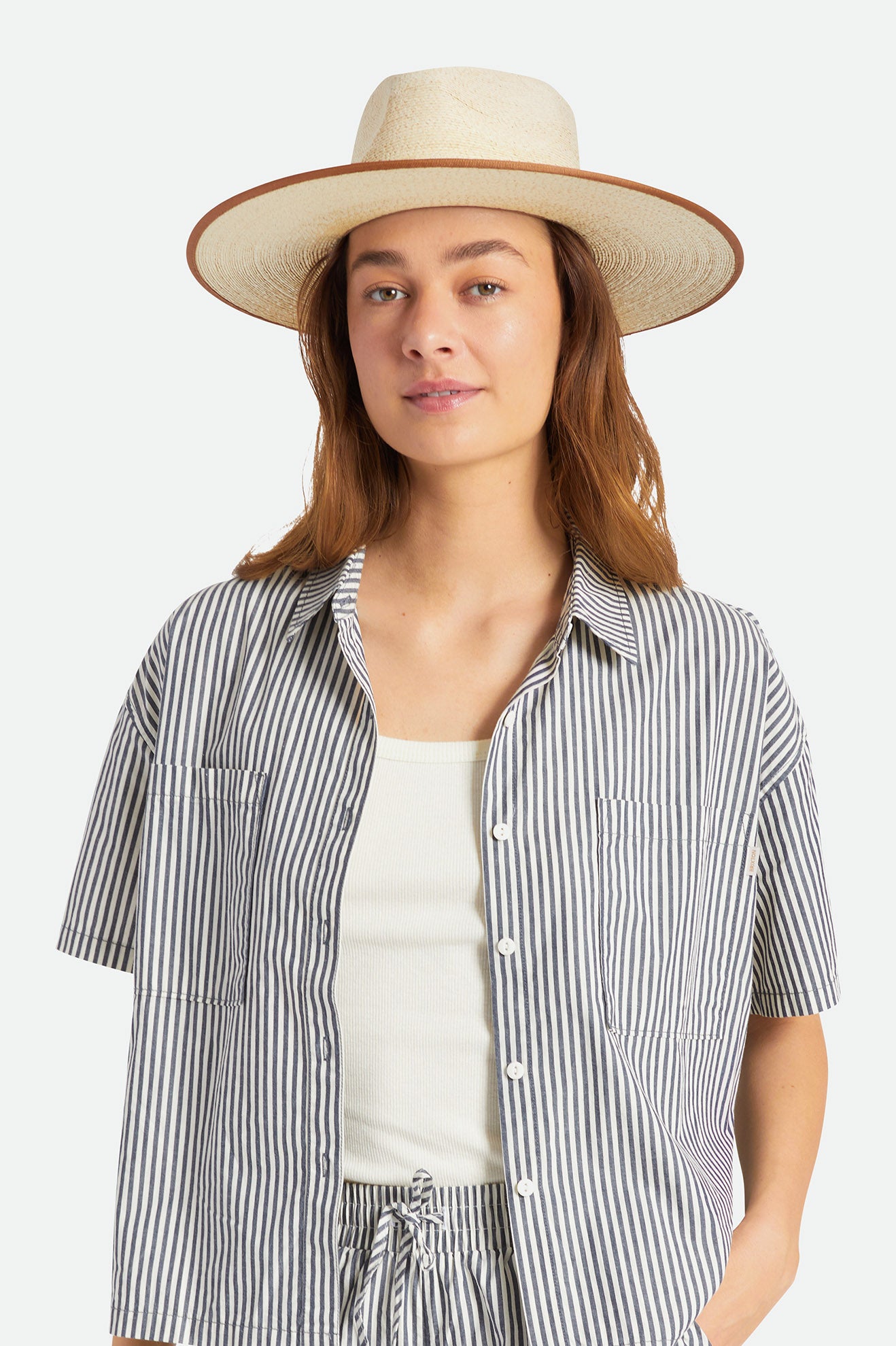 Brixton Jo Straw Rancher Hat Şapkalar Kadın Bej Rengi | 051NWPIKE