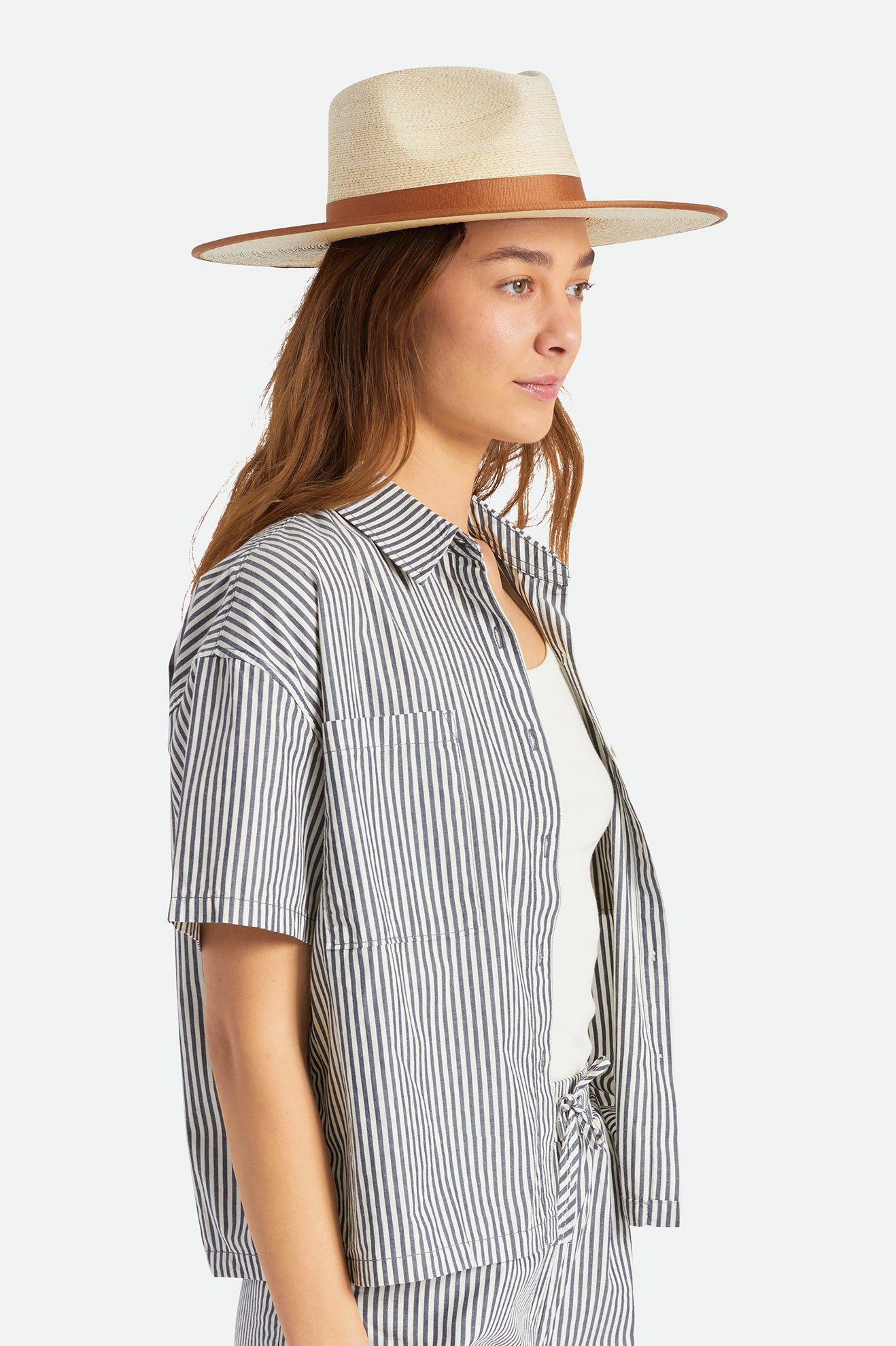 Brixton Jo Straw Rancher Hat Şapkalar Kadın Bej Rengi | 051NWPIKE