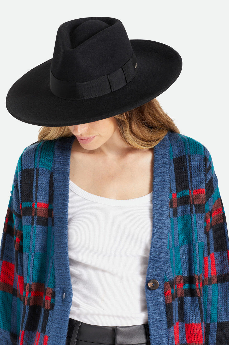 Brixton Joanna Felt Hat Şapkalar Kadın Siyah | 037PWOFAQ