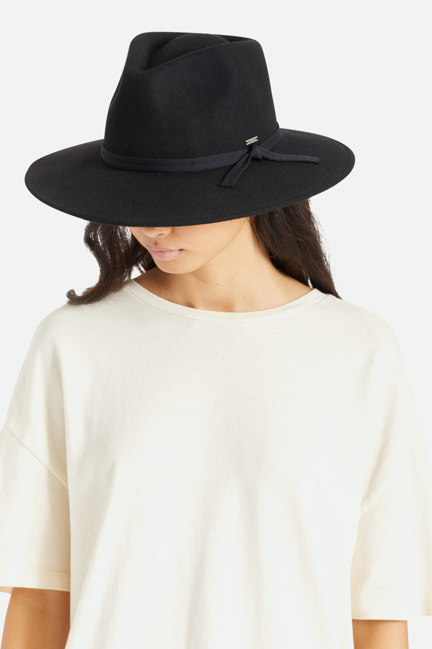 Brixton Joanna Felt Packable Hat Şapkalar Kadın Siyah | 193WZOUNX