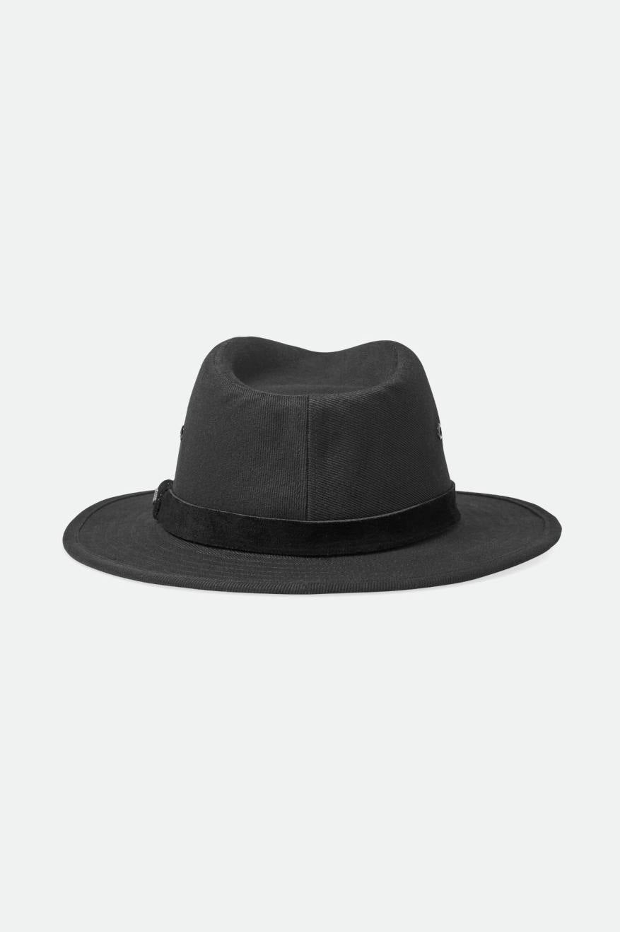 Brixton Messer Utility Adventure Fedora Fötr Şapka Kadın Siyah | 528CUHQIW