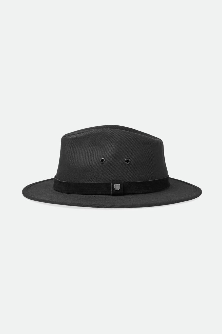 Brixton Messer Utility Adventure Fedora Fötr Şapka Kadın Siyah | 528CUHQIW