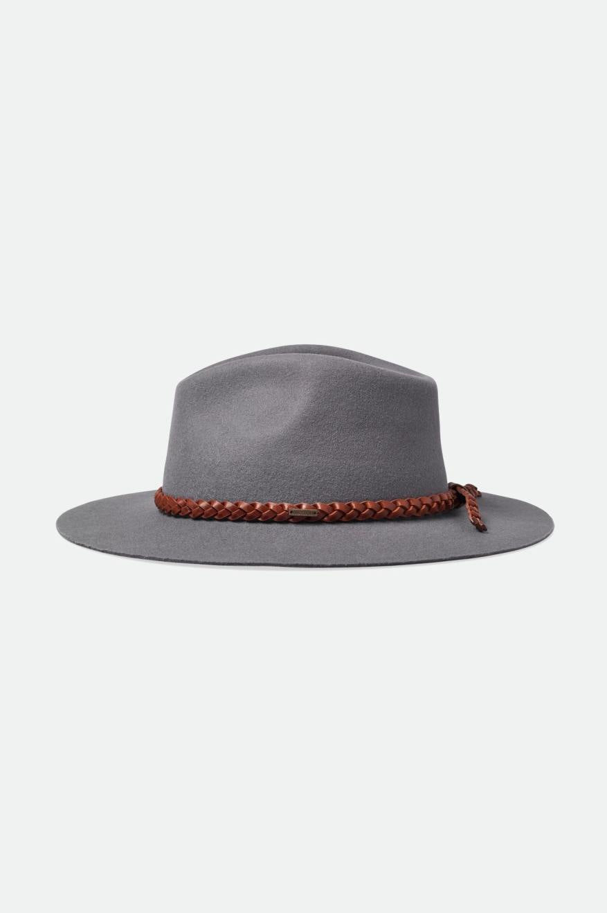 Brixton Messer Western Fedora Fötr Şapka Kadın Gri | 032BRHALF