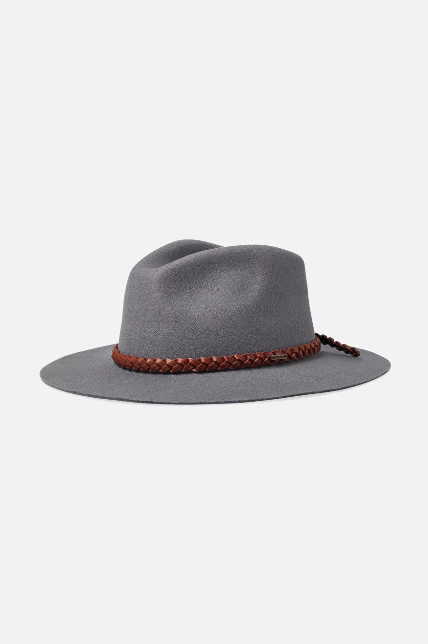 Brixton Messer Western Fedora Fötr Şapka Kadın Gri | 032BRHALF