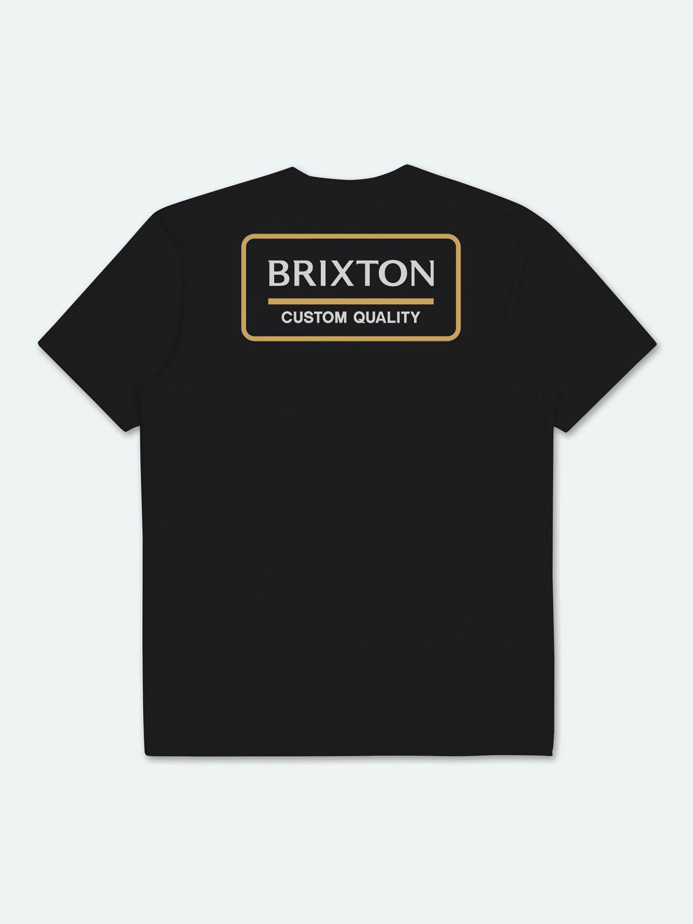 Brixton Palmer Proper S/S Standard Üstler Erkek Siyah Açık Altın | 754XKHEGD