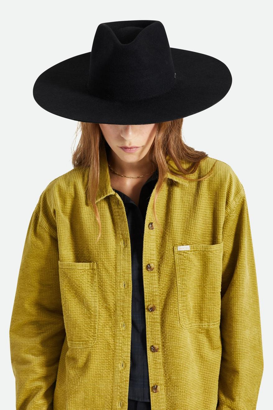 Brixton Primrose Felt Fedora Fötr Şapka Kadın Siyah | 069STXRPL