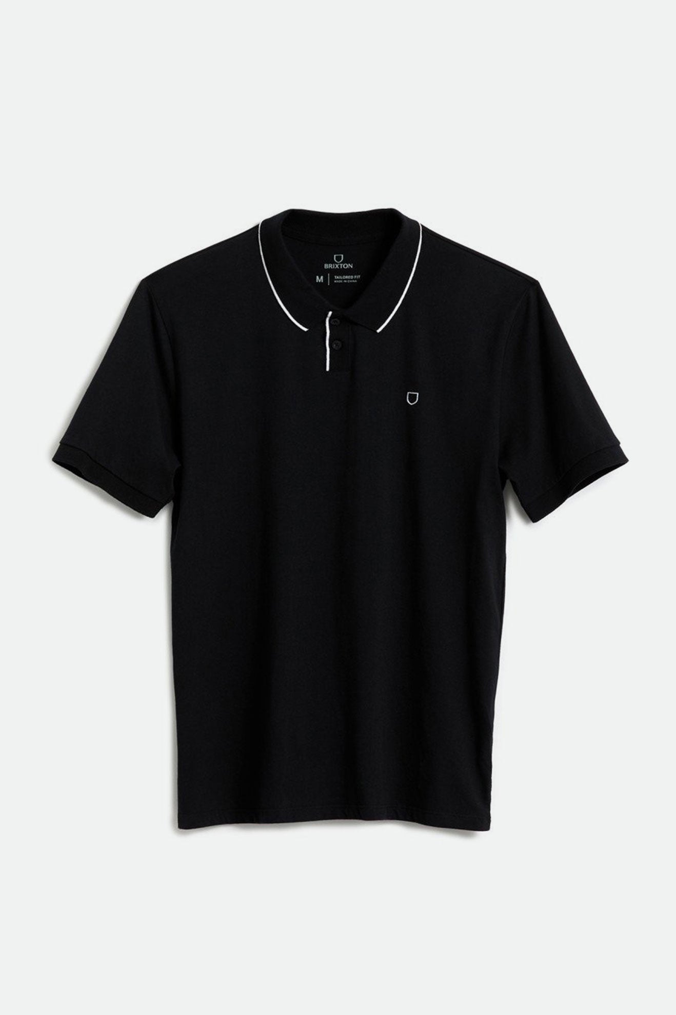 Brixton Proper S/S Polo Triko Erkek Siyah | 795KRUNCM