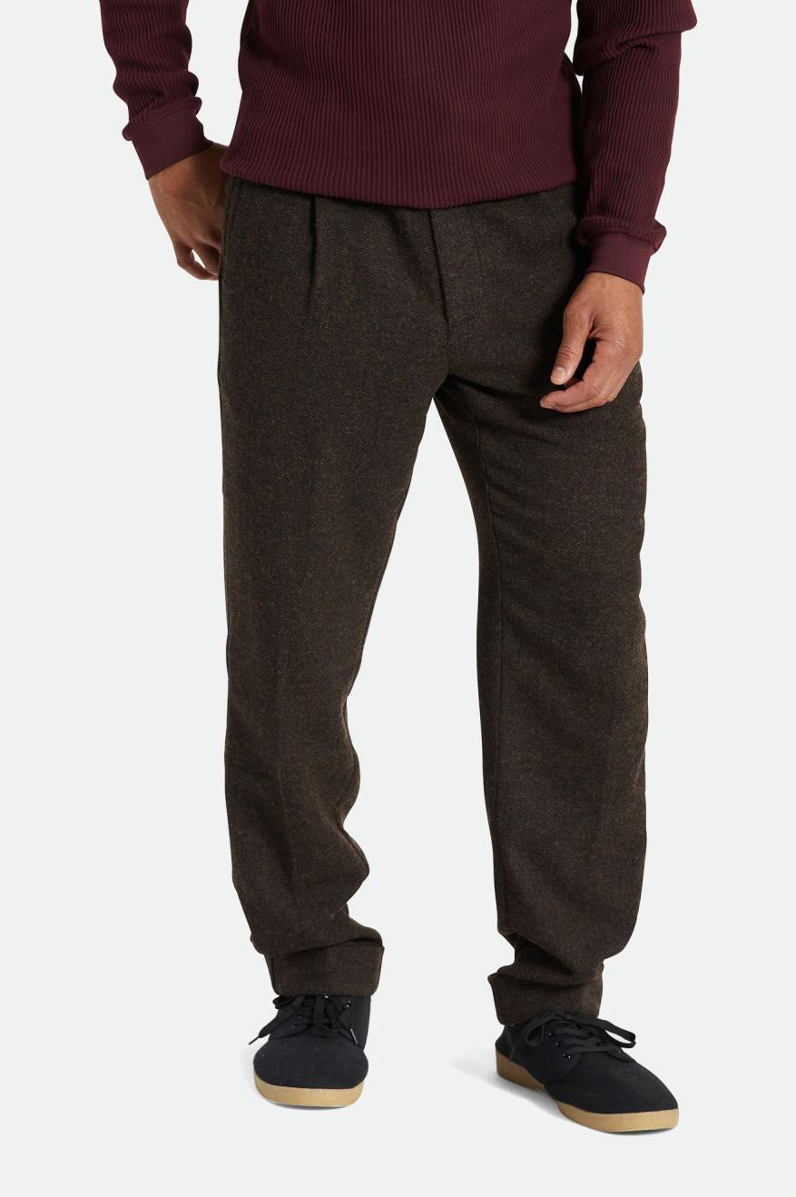 Brixton Regent Reserve Trouser Pantolon Erkek Kahverengi | 640JMIOHV