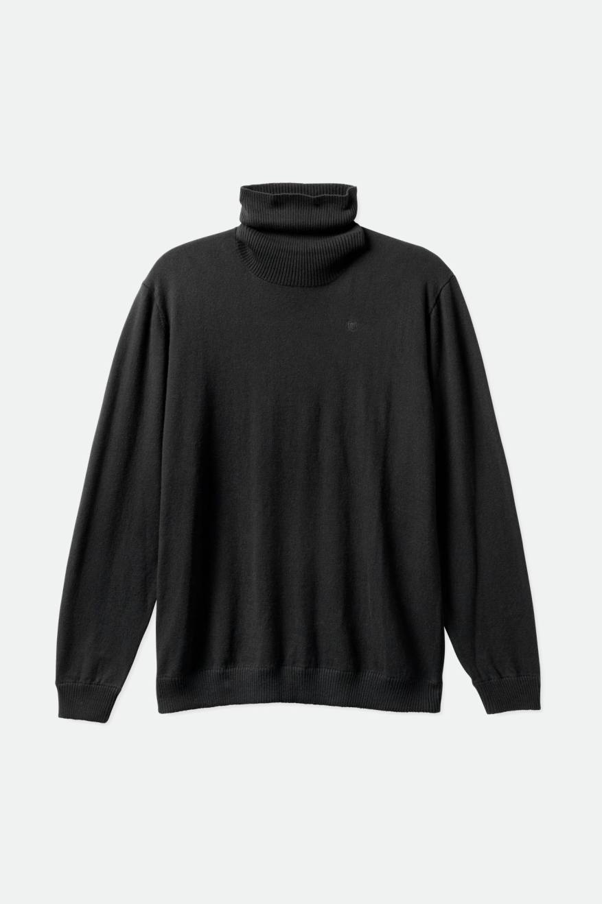 Brixton Reserve Cashmere L/S Turtleneck Triko Erkek Siyah | 539MJQGWN