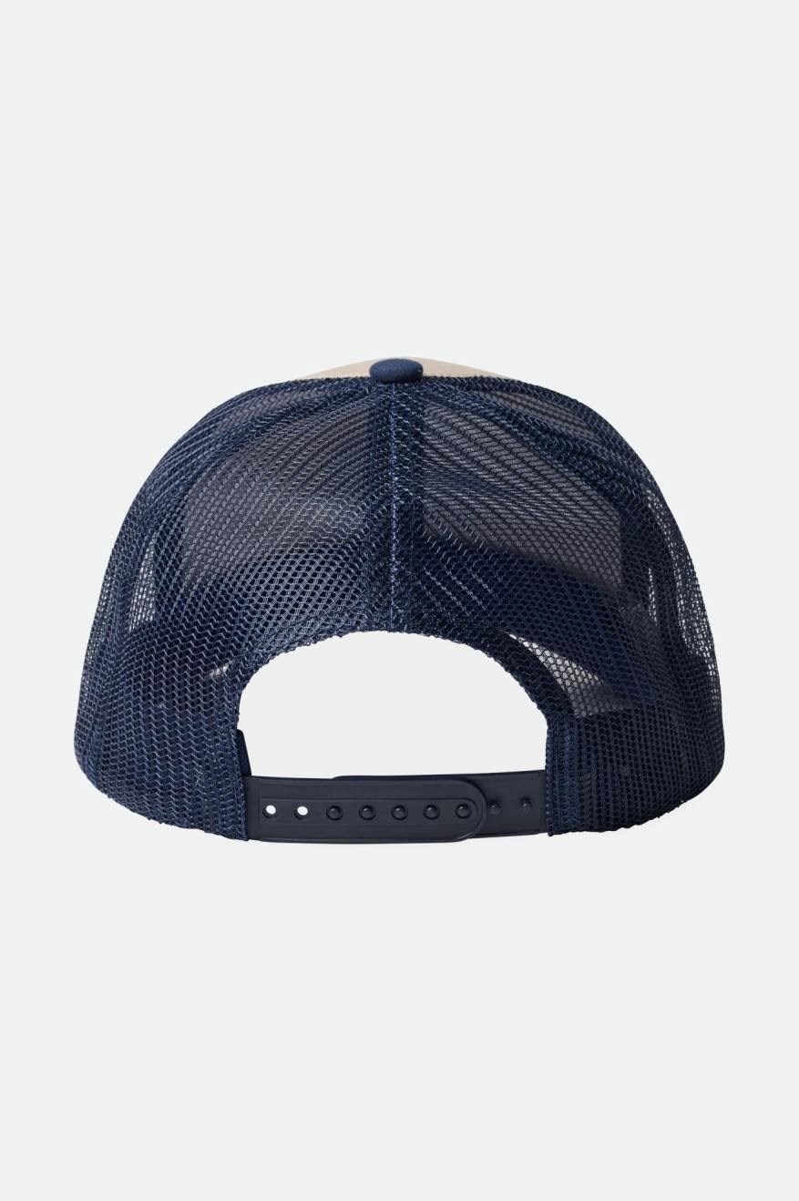 Brixton Rival Stamp NetPlus MP Trucker Hat Cap Şapka Erkek Lacivert | 681GXZAYU