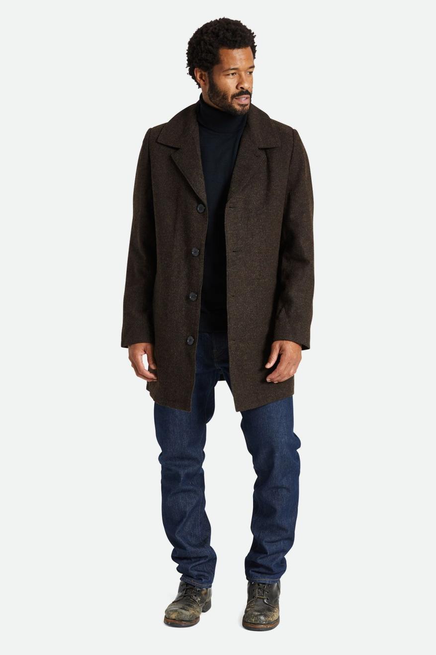 Brixton Union Trench Ceket Erkek Kahverengi | 174KCADGZ