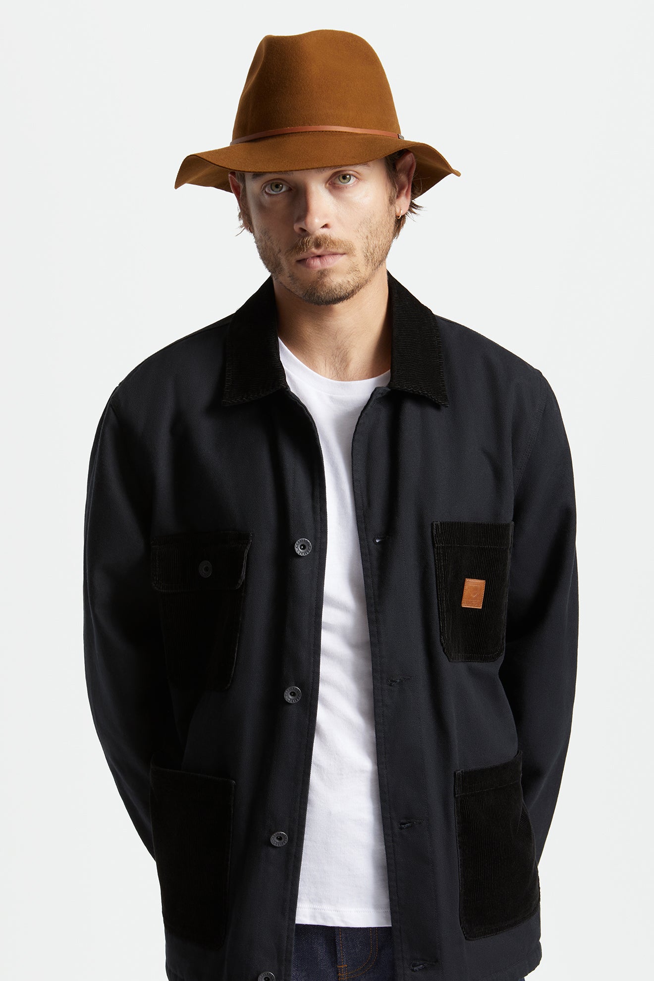 Brixton Wesley Packable Fedora Fötr Şapka Kadın Kahve | 782JENHLD