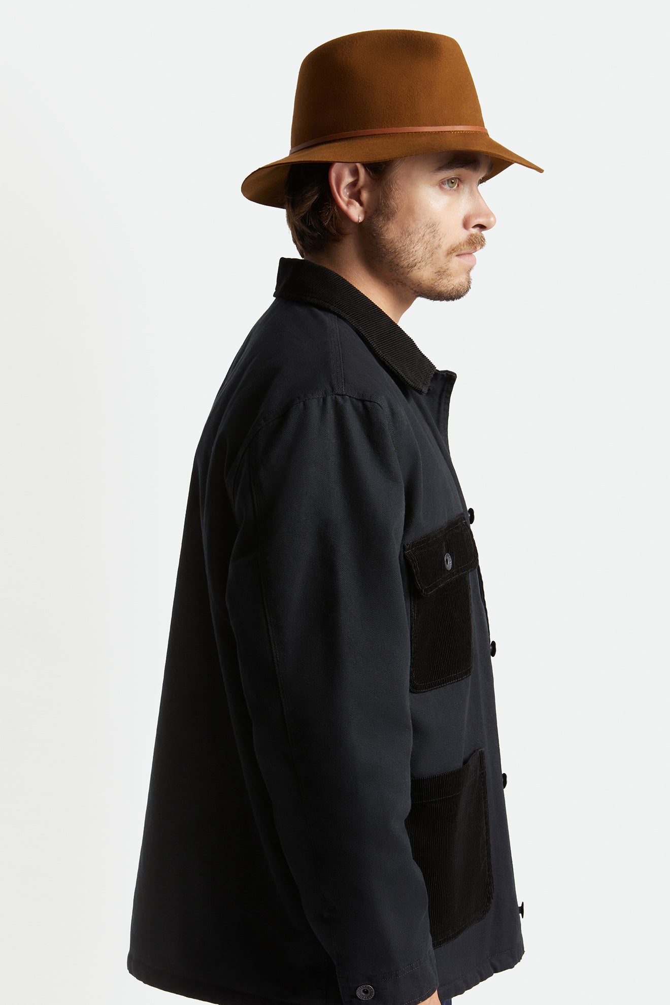 Brixton Wesley Packable Fedora Fötr Şapka Kadın Kahve | 782JENHLD