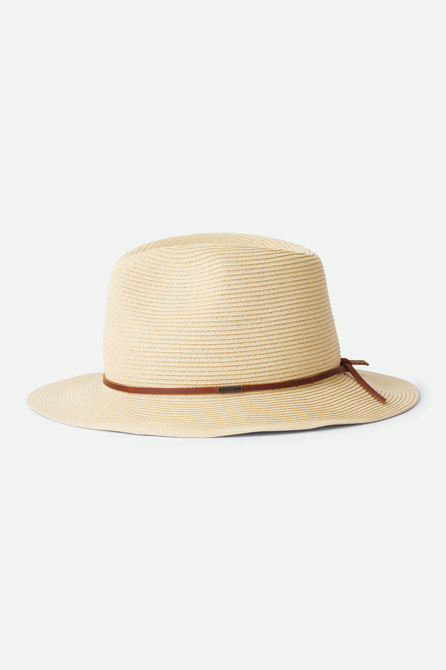 Brixton Wesley Packable Fedora Hasır Şapka Kadın Kahverengi | 206EYGRPH