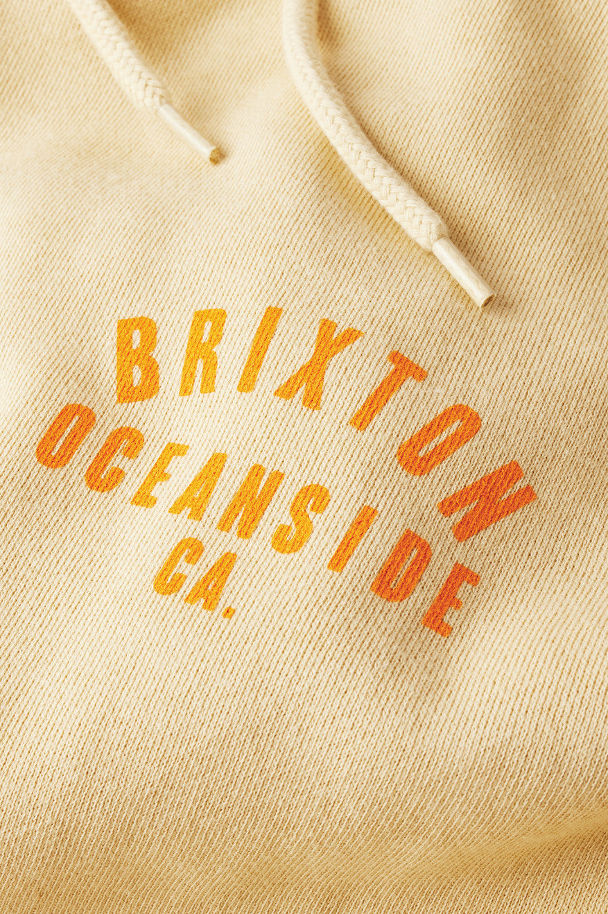 Brixton Woodburn Oceanside Fleece Kapüşonlu Sweatshirt Erkek Turuncu | 693MUXITB