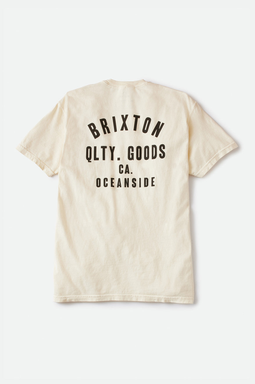 Brixton Woodburn Oceanside S/S Standard Üstler Erkek Krema Siyah | 418RMZVOJ